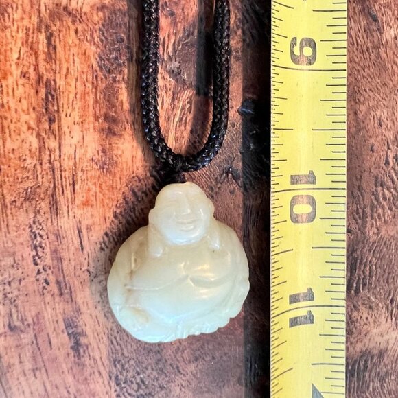Carved Jade Buddha Necklace - Picture 10 of 10
